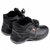 Ботинки утепленные с металлическим подноском ПУ/ПУ рабочие 4208МТ, черный
