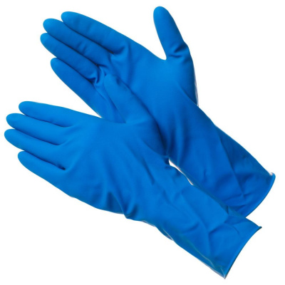 Перчатки латексные DERMAGRIP, синий
